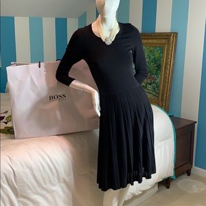 Hugo Boss GORGEOUS black jersey knit dress